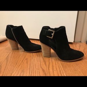 Michael Kors MK Adams Buckle Suede Booties
